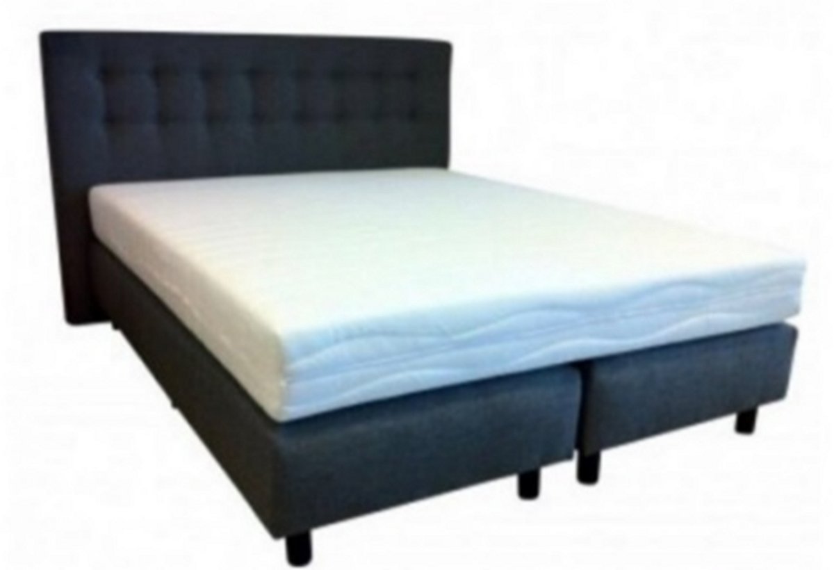 Nessa® 160x200 Boxspringset Alanya Wit - Inclusief Orthopedisch Pocketvering Matras