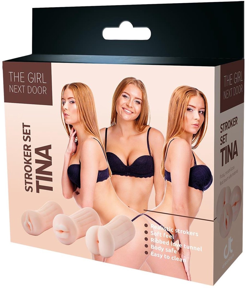 Goedkoopste Dream Toys - The Girl Next Door 3 masturbators Tina vagina anus mond