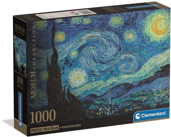 Clementoni - Puzzle - 1000 pièces - La Nuit étoilée - Puzzle pour Adultes - Collection haute qualité