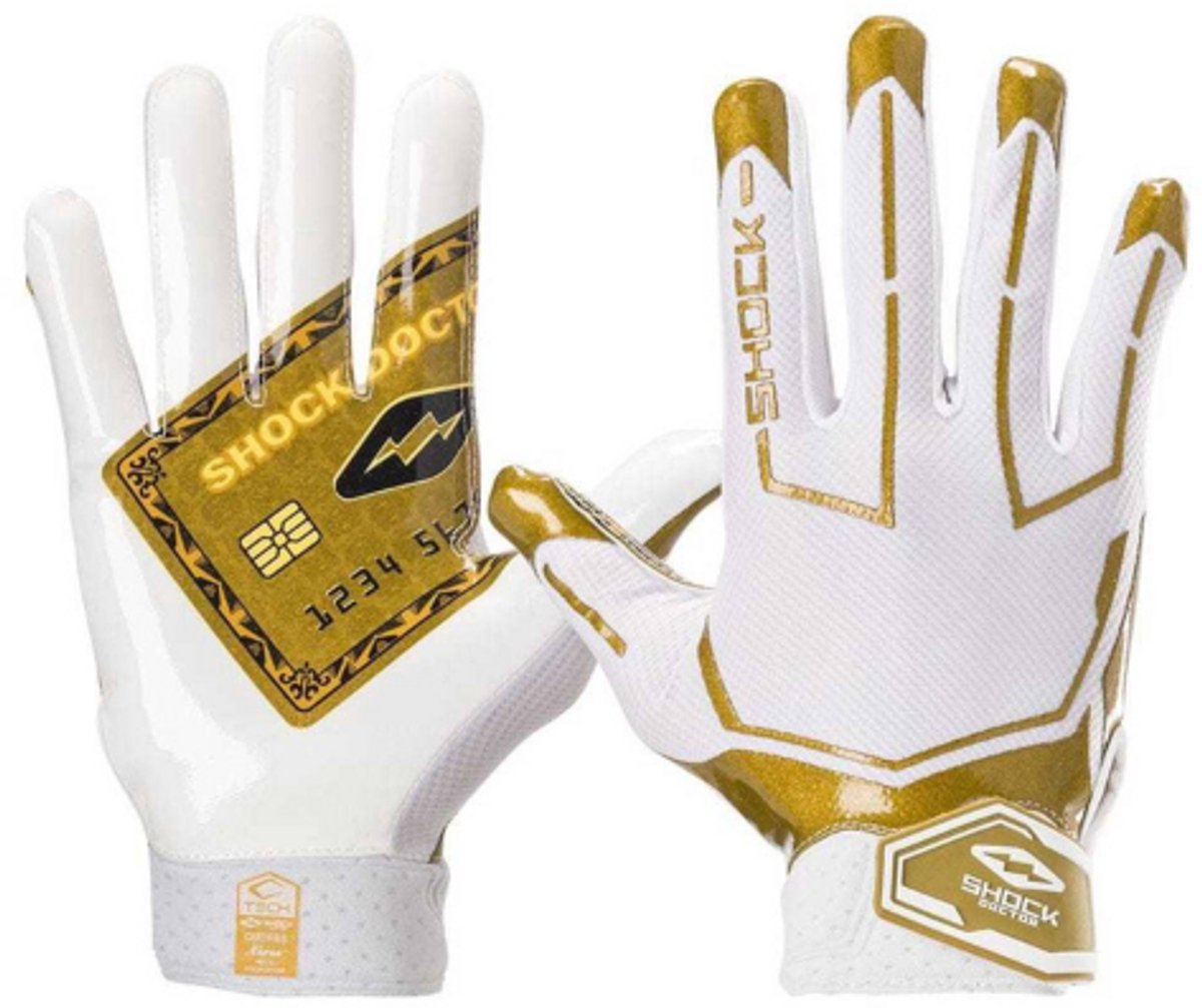 Shock Doctor SD20400 Showtime Receiver Glo L White/Gold Card voor Sport American Football