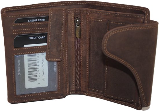 Portefeuille haut de gamme avec fermeture anti-écrémage 567H