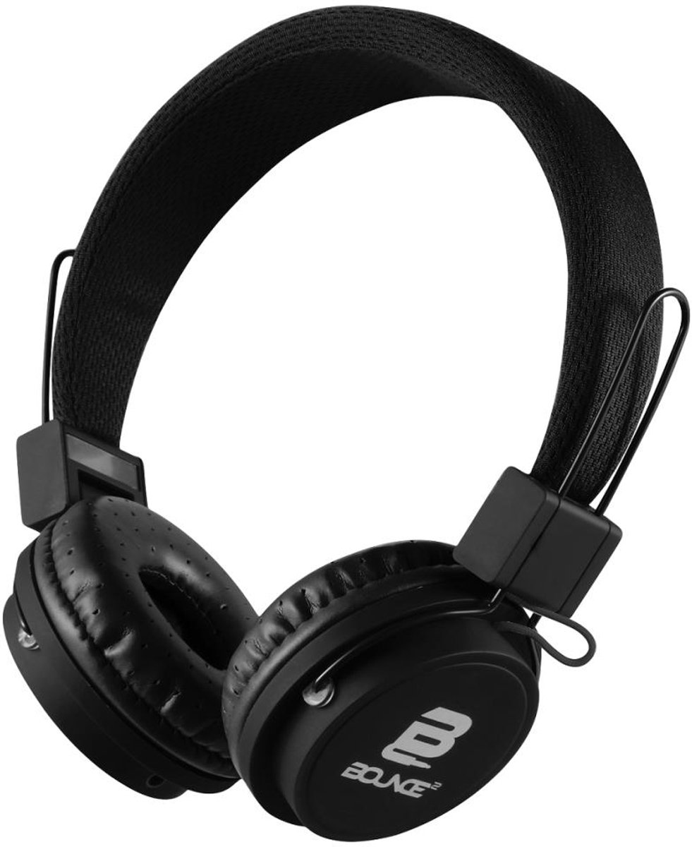 Bounce Ball Series – Bedrade On-ear koptelefoon - Zwart - Bekabelde Opvouwbare Koptelefoon - 3,5mm audiokabel - Kabellengte: 1.20 m