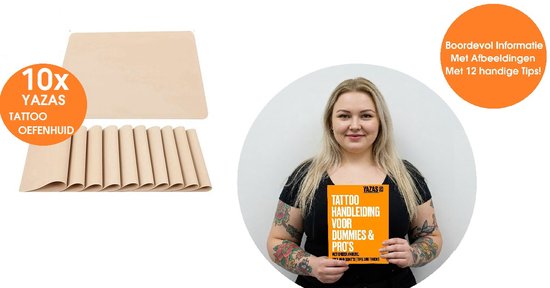 Moricher Tattoo Oefenset - 10 Stuks Oefenhuid Transferpapier Crème - Voor Beginners