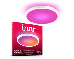 Innr Smart Plafondlamp - Zigbee - geschikt voor Philips Hue - LED plafonniere kleur en warmwit tot koelwit licht - slimme lamp - dimbaar - 30cm - 2250 Lumen