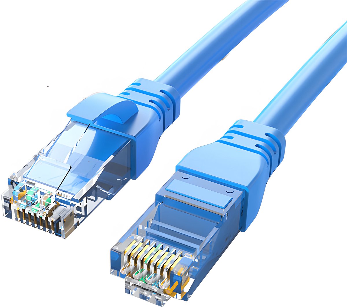Rainbecom - Internetkabel 40 meter - CAT6 - Patchkabel – UTP CCA - Kabel - Ethernet Kabel - RJ45 - LAN Cable – Netwerkkabel - Blauw