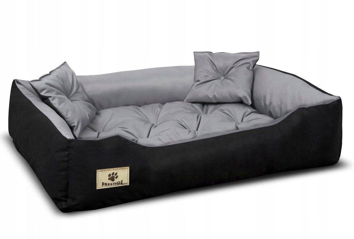 Hondenbed PRESTIGE box 130x105 cm waterdicht grijs