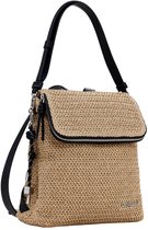 Desigual Vrije tijd rugzak Rugzak Logo Raffia Backpack Natural Beige