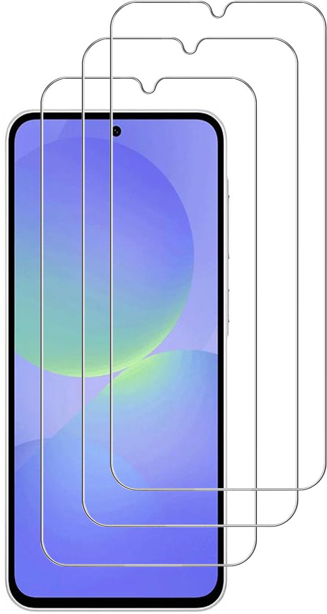 Screenprotectors geschikt voor Samsung Galaxy A36 - gehard Glas Tempered Glass – 3 Stuks