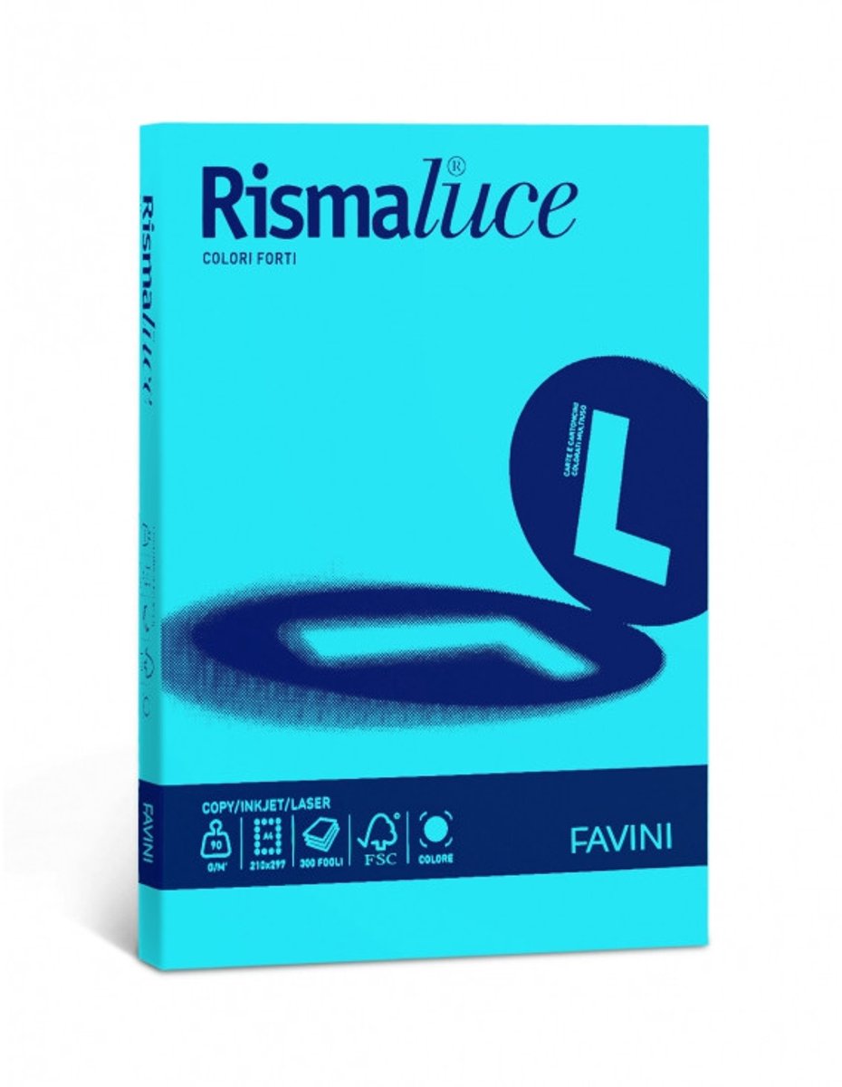Favini Rismaluce papier voor inkjetprinter A3 (297x420 mm) 200 vel Blauw
