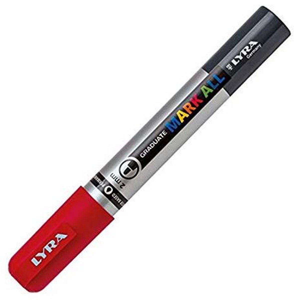 Lyra Graduate Mark All permanente marker Kogelpunt Rood 6 stuk(s) Meerkleurig