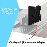 Volkswagen UP Auto-adapter voor CarPlay scherm en telefoonhouder accessoires (Seat Mii, Skoda Citigo) | Type 2