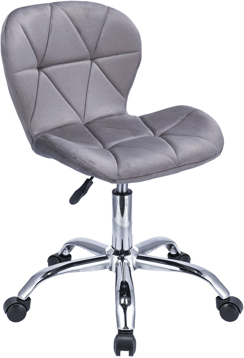 ENDO Fluweel Grijze Bureaustoel - ENDO - €39,99