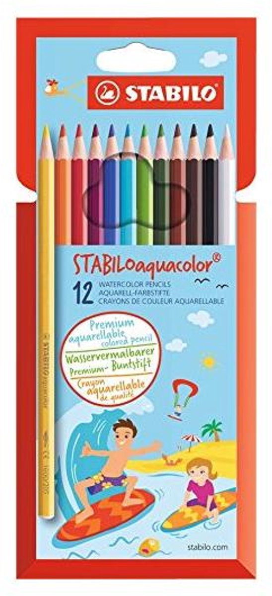 STABILO aquacolor etui 12 stuks