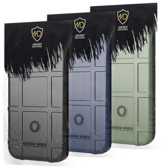 Coque Xiaomi Redmi Note 14 Pro 5G - Mobydefend Rugged Shield TPU Backcover - Blauw - Coque pour téléphone portable - Coque compatible avec : Xiaomi Redmi Note 14 Pro 5G