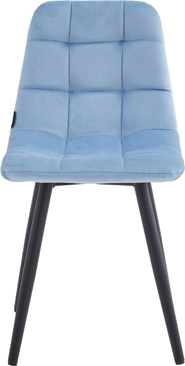 Colenis® - Bambi Kinderstoel - Set Van 2 - Blauw - Fluweel - Velvet — afbeelding 2