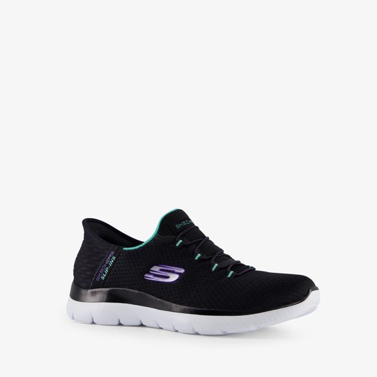 Skechers Slip-ins : Baskets femme Summits noir - Taille 39 - Confort Extra - Mousse à mémoire de forme