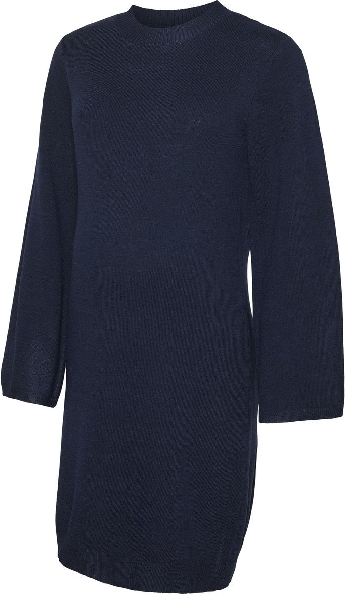 Mamalicious Mama Licious Gebreide jurk MLVERA Zwangerschapsjurk Blauw