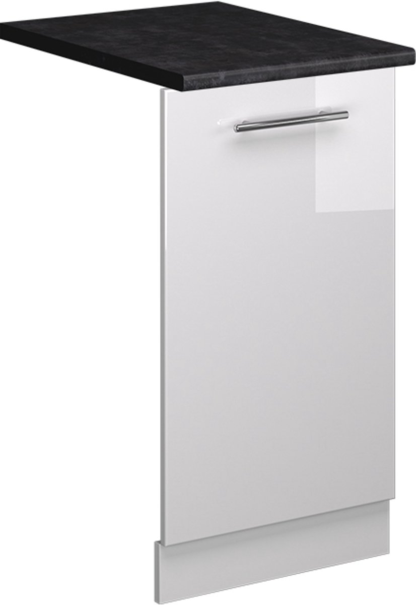 Vicco Fame-Line Vaatwasserfrontpaneel – 45 cm, WB Antraciet Wit Hoogglans