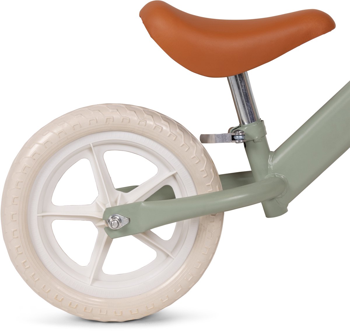 Loopfiets 12 inch – Balansfiets 2 t/m 5 jaar – Verstelbaar Zadel – Lichtgewicht Magnesium – Fiets Zonder Trappers – Jongens & Meisjes – Mintgroen thumbnail 4