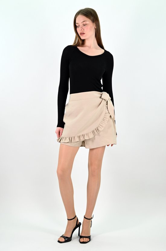 YesMooi - Broekrok - Dames Skort - Beige - S (36)