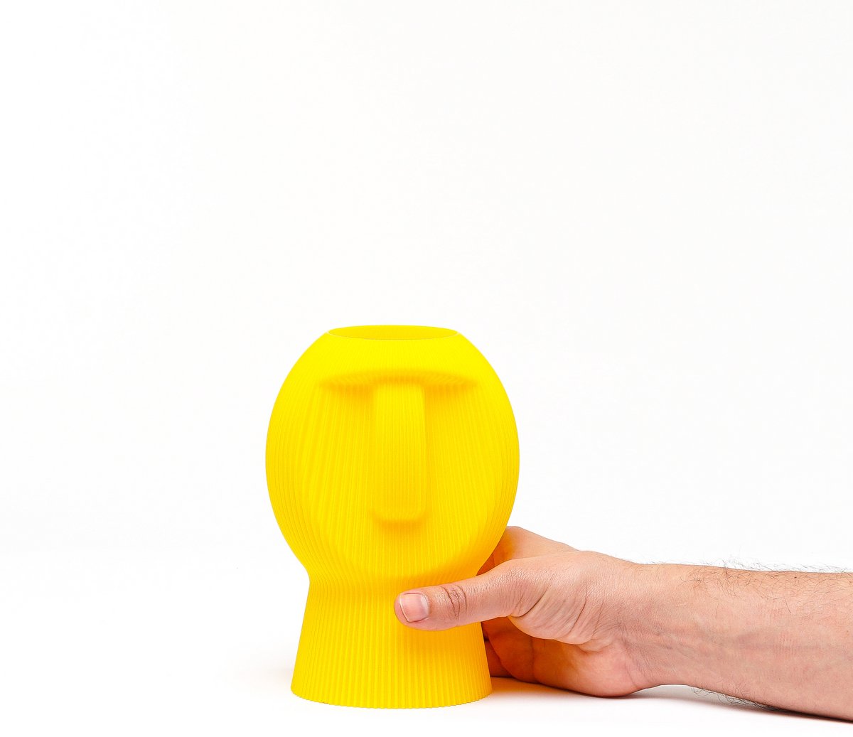 Chubby Dude Vaas - Moai Inspiratie - 3D Geprint - Uniek Design