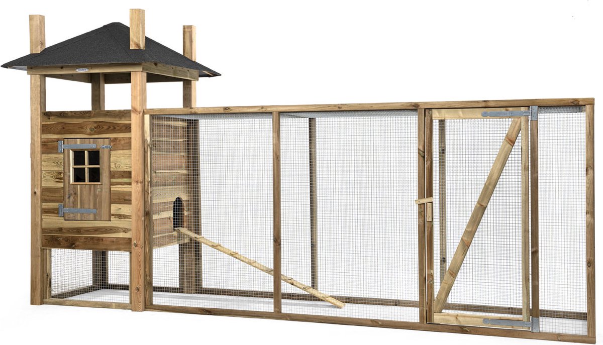 Wood Selections Konijnenhok Hooiberg Floor XL - Konijnenhok voor buiten - Konijnenren - Konijnenkooi - Nachthok konijn - Konijnenhuis - Dierenverblijf - Konijnen