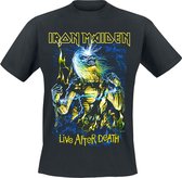 Iron Maiden Live After Death Heren T-shirt - zwart - XL