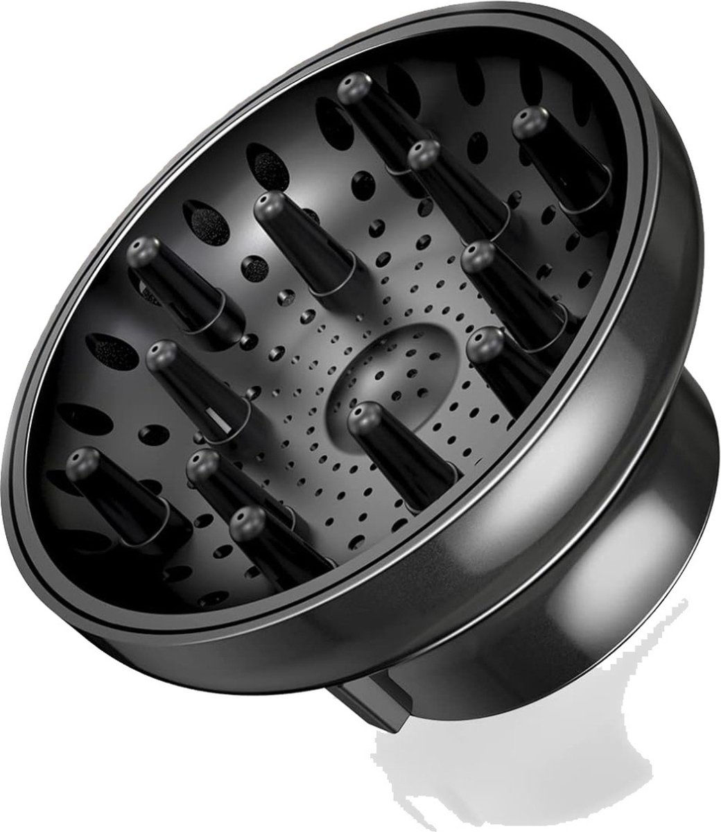VELTRR® Diffuser Opzetstuk - Krulborstel voor Fohn Universeel - Multistyler - Zwart