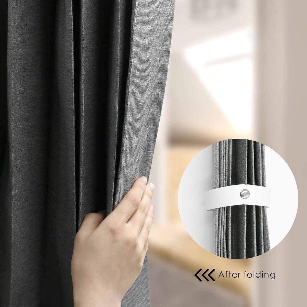 TURIM Premium douchegordijn linnen stof textiel 240x200cm waterdicht anti- schimmel voor badkamer mint 240x200cm