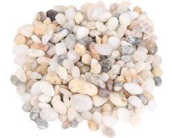 Klein Decoratief Riviersteen Zand - Natuurlijke Gepolijste Gemengde Kleuren Stenen voor Aquaria en Planten .