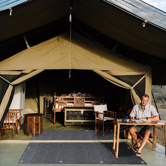 Voortent tapijt Antraciet campingtapijt Voortenttapijt - 300*600cm tent tapijt - Tenttapijt - HDPE Tapijt van Merkloos — afbeelding 5
