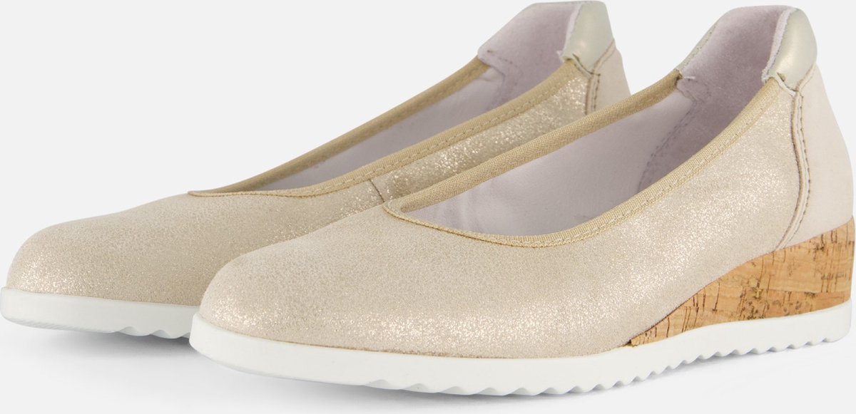 Feyn Ellie 08 Instappers beige Textiel - Maat 36