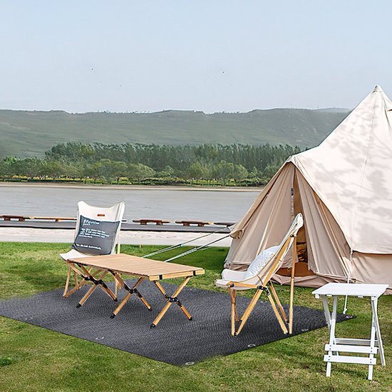 Voortent tapijt Antraciet campingtapijt Voortenttapijt - 250*250cm tent tapijt - Tenttapijt - HDPE Tapijt — afbeelding 5