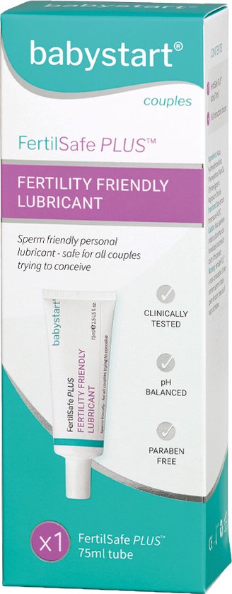 FertilSafe PLUS® – sperma vriendelijk glijmiddel - zwangerschap ondersteunend - 1x tube - 75ml - Babystart®