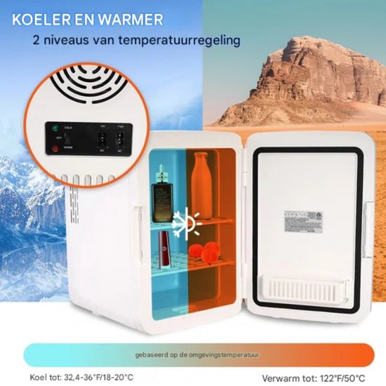 Mini Frigobox - Draagbare Auto Koelkast - 10L Koelbox — afbeelding 2