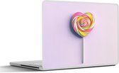 Laptop sticker - 14 inch - Hart - Lolly - Snoep - 32x5x23x5cm - Laptopstickers - Laptop skin - Cover