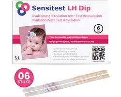 Sensitest Ovulatietest Dipstick – 6 stuks – Gevoelige ovulatietesten – Vind eenvoudig je vruchtbare dagen & vergroot je kans op zwangerschap – Inclusief ovulatiekalender & handleiding