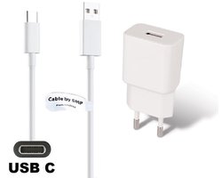 OneOne 2A lader + 1,5m sterke USB C kabel. Oplader adapter past op Wush oorreiniger, DermaWav gezichtmassage, Ontel / CorpCare MiracleSmile van o.a. Tell Sell en Amazon