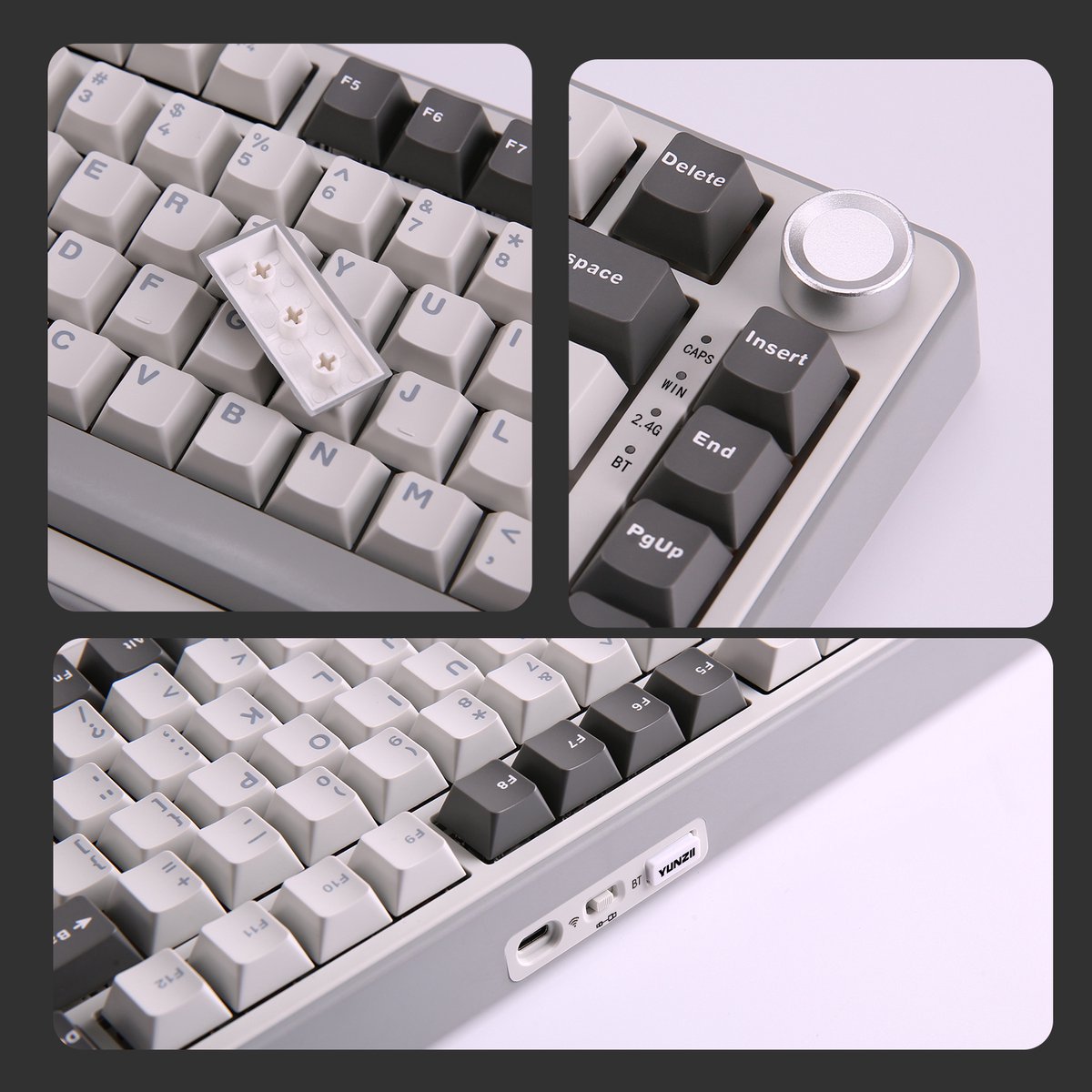 Yunzii B75 PRO Mechanisch Draadloos Gaming Toetsenbord thumbnail 4