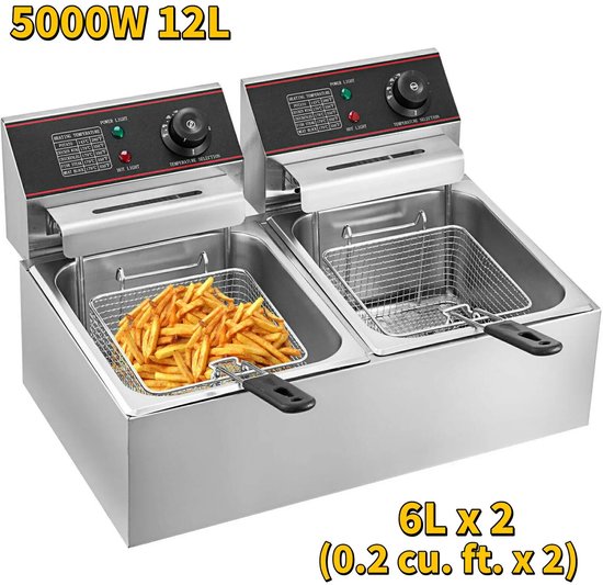 6l/12l Commercieel Restaurant Professionele Elektrische Friteuse