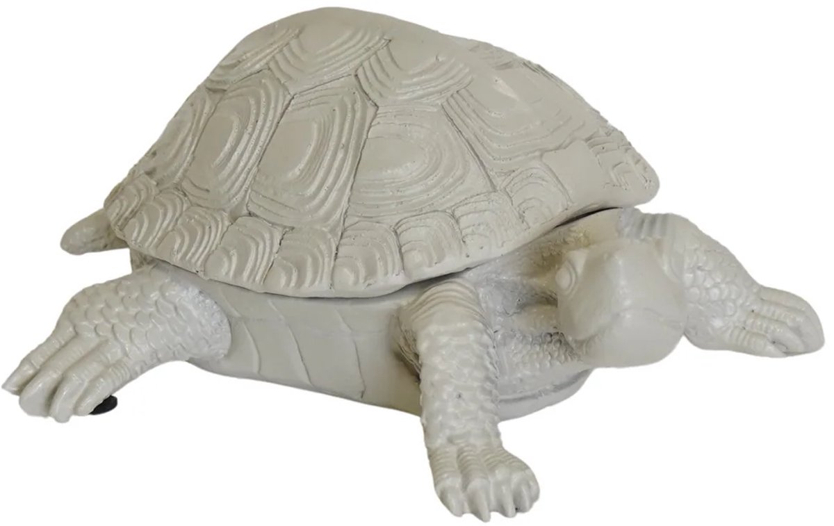 Housevitamin Turtle Box - Polyresin - Sand - 15.5x13.5x7.5cm