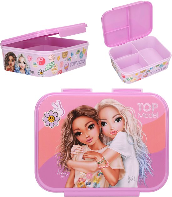 Depesche TOPModel - Sac à Dos - 100 % Polyester - Rose, Gris - MY BFF