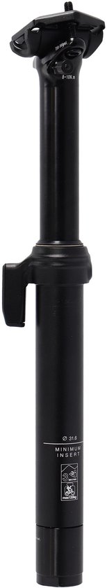 Tige De Selle Télescopique XLC SP-S13 – 30,9 Mm, Course 100 Mm, Câble Externe, Réf. 2502080025, Pour VTT Et Vélo