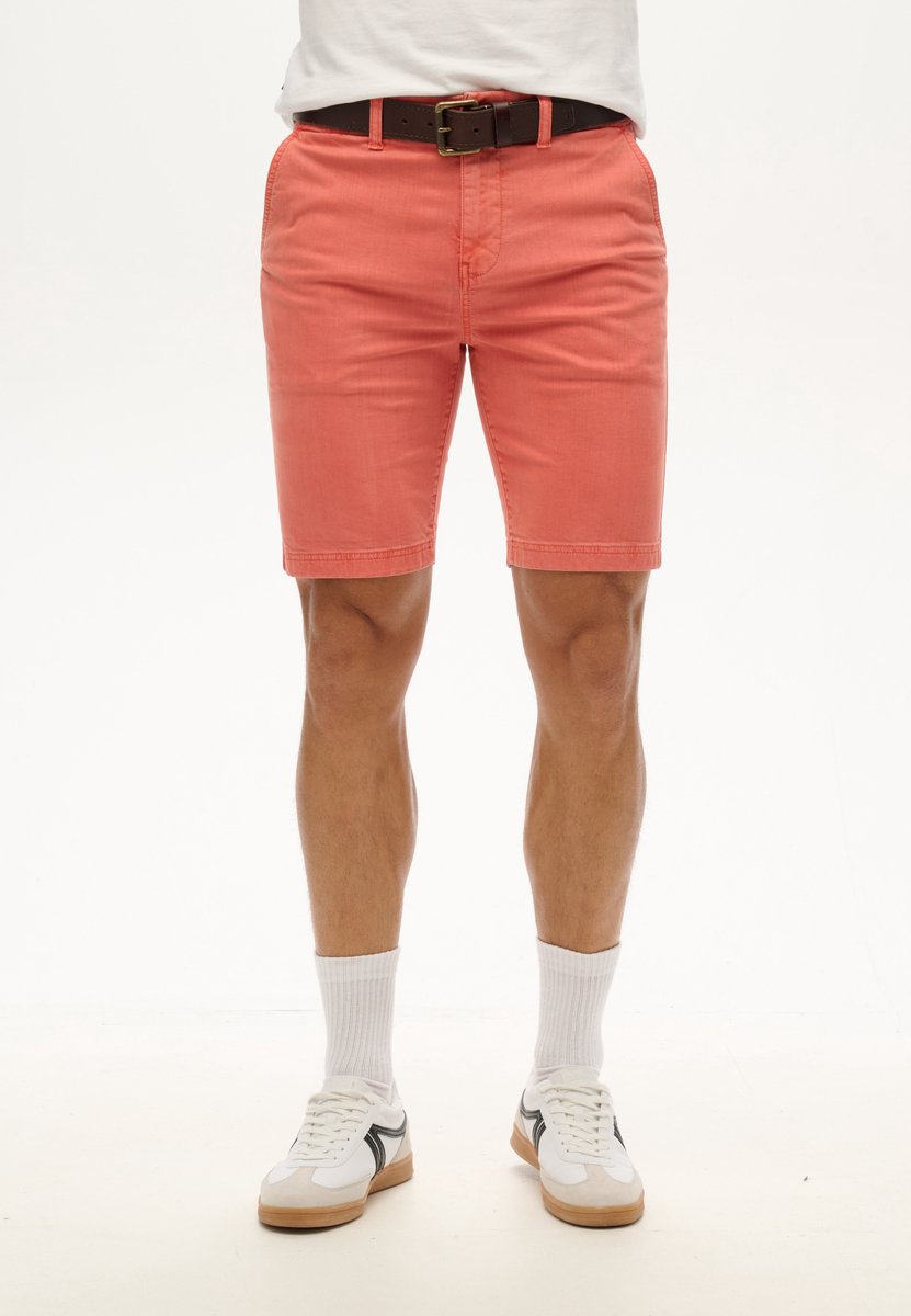 Superdry Vintage International chinoshort Heren Korte broeken Koraal
