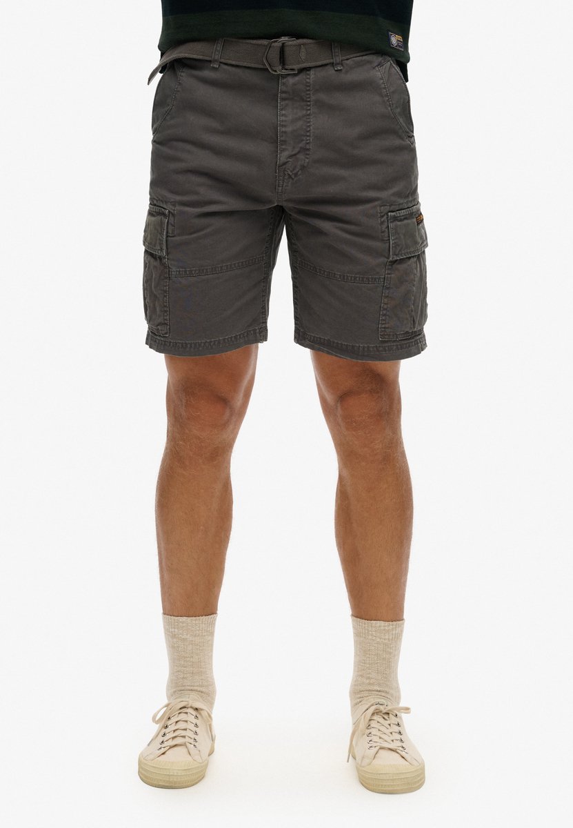 Superdry Heavy Cargo Shorts 34 Man Grijs