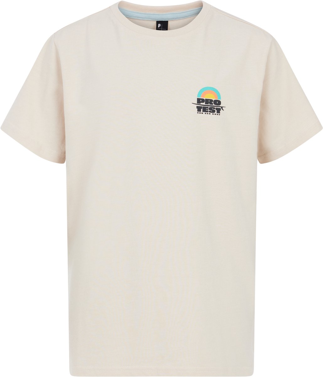 Protest Prtfaros Jr – T shirt Jongens – Korte mouwen – Ronde hals Kitoffwhite