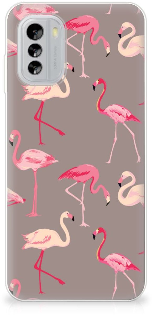Nokia G60 TPU Hoesje Flamingo