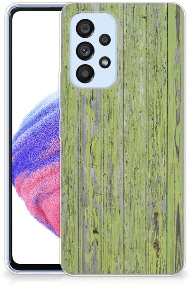 Samsung Galaxy A53 5G Bumper Hoesje Green Wood