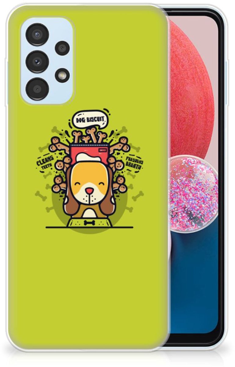 Samsung Galaxy A13 4G Telefoonhoesje met Naam Doggy Biscuit