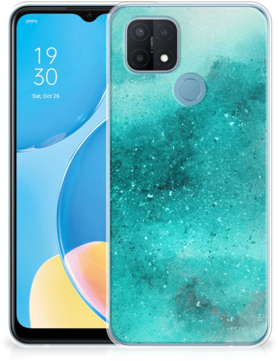 Hoesje maken OPPO A15 Painting Blue